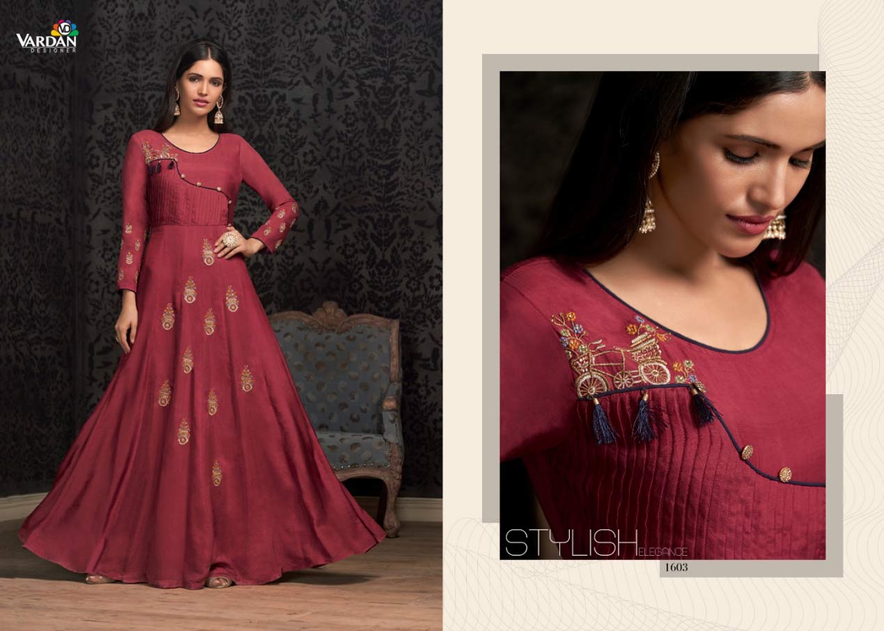 Vardan Navya Vol-16 Muslin Wholesale Gown Vardan Navya Vol-16 Muslin Wholesale Gown